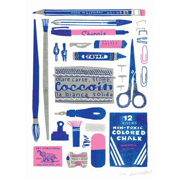 The Printed Peanut - A3 Stationery Collection Riso Print