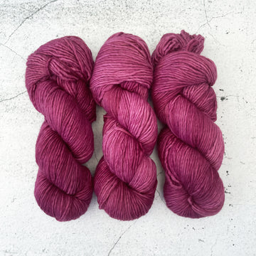 Malabrigo Worsted Yarn - Kettle Dyed Pure Merino Wool - 100 grams - HOLLY HOCK - Colour: 148