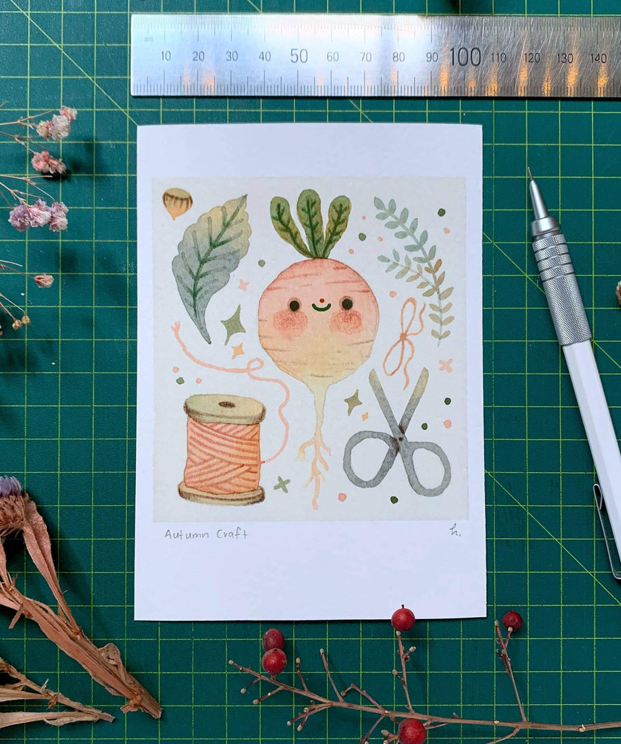 Hannakin - Autumn Craft Mini Print