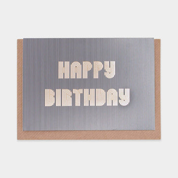 Evermade - Birthday Stripe Greeting Card