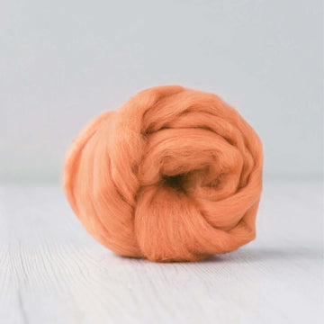 DHG Extra Fine Merino Wool Top - Natural Dyes Collection - 50 grams - GERANIUM
