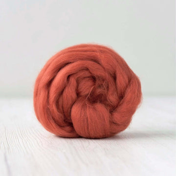 DHG Extra Fine Merino Wool Top - Natural Dyes Collection - 50 grams - LADYBUG