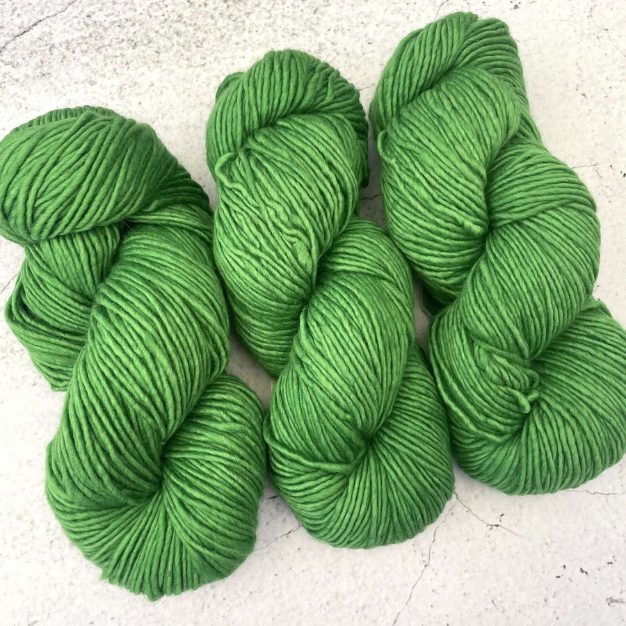 Malabrigo Worsted Yarn - Kettle Dyed Pure Merino Wool - 100 grams - SAPPHIRE GREEN - Colour: 004