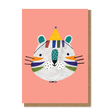 Daria Solak Illustrations - Party Tiger Greeting Card