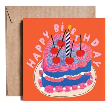 Daria Solak Illustrations - Birthday Cake Greeting Card