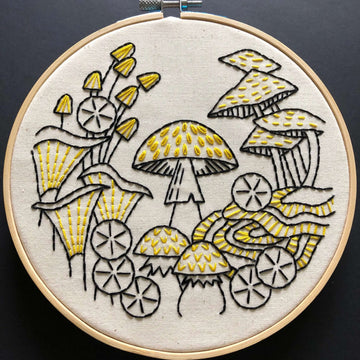 Hook, Line & Tinker -  MUSHROOMS Embroidery Kit