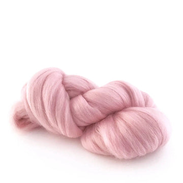 Dyed Merino Wool Top - 50 grams - CANDY FLOSS