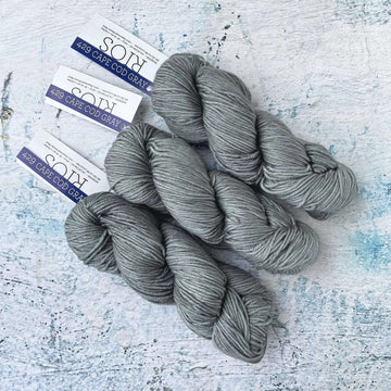Malabrigo Rios Yarn - Kettle Dyed Merino Superwash - 100 grams - CAPE COD GRAY - Colour: 429