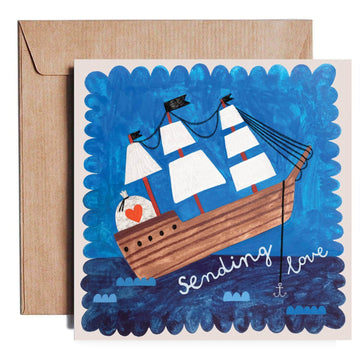 Daria Solak Illustrations - Love Ship Greeting Card