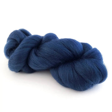 Dyed Merino Wool Top - 50 grams - DENIM