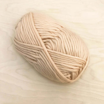 Super Chunky Merino Yarn - EGGSHELL - 100 gram ball