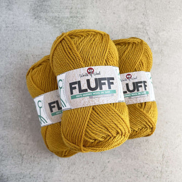 World of Wool - Fluff 100% Merino DK Yarn - FUZZY DUCK - 50 gram ball