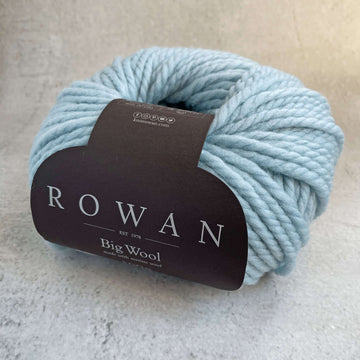 Rowan Big Wool Yarn - Pure Merino Wool - 100 grams - ICE BLUE - Colour: 21
