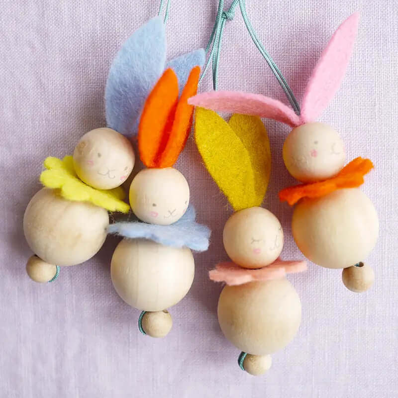 Fair Play Projects - Little Bead Bunnies Kit - (makes 4 little bunnies)