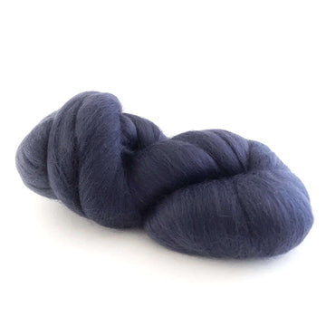 Dyed Merino Wool Top - 50 grams - PETROL